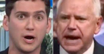 Donald Trump - Mitch Macconnell - Lee Moran - Ari Melber - Tim Walz - Comic Totally Nails His Tim Walz Impression With ‘Ted Lasso Coach’ Energy - huffpost.com