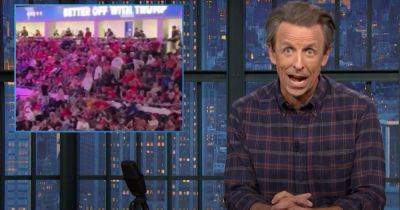 Seth Meyers Spots Moment Trump ‘Fact Checked By Own Supporters In Real Time’