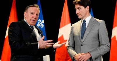 Justin Trudeau - François Legault - Yves-François Blanchet - Quebec premier calls on Bloc Québécois to help topple Trudeau government - globalnews.ca