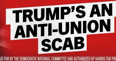 Donald Trump - Jonathan Nicholson - DNC Calls Trump An ‘Anti-Union Scab’ In Labor Day Billboard Ads - huffpost.com - Usa - state Pennsylvania - Britain - state Michigan - Spain - state Wisconsin