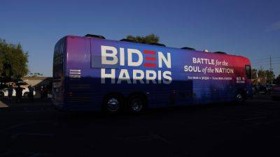 Donald Trump - Action - NADIA LATHAN - Closing arguments begin in civil trial over ‘Trump Train’ encounter with Biden-Harris bus in Texas - apnews.com - state Texas - Austin, state Texas