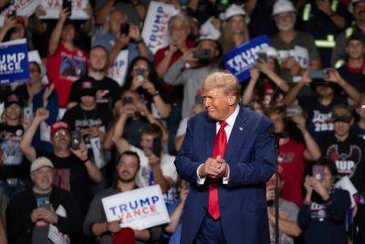 Crowd at Trump rally chants ‘Send them back’ as he claims immigrants have ‘destroyed’ London and Paris