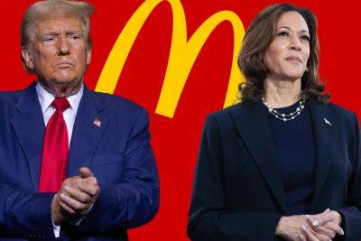 Donald Trump - Kamala Harris - Madeline Sherratt - Trump says he’s going to McDonald’s to work a french fry job: ‘I want to see how it is’ - independent.co.uk - Usa - state Pennsylvania - state California - state Indiana - France - city Las Vegas - county Oakland