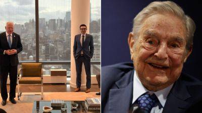 Walz blasted for huddling with George Soros' son at NYC luxury apartment: 'Billionaire nepo baby'