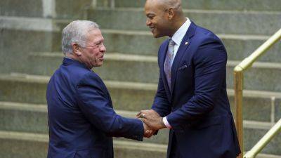 Wes Moore - Maryland Gov. Wes Moore welcomes King Abdullah II of Jordan to state Capitol - apnews.com - New York - Afghanistan - state Maryland - Jordan - city Annapolis, state Maryland - county Moore