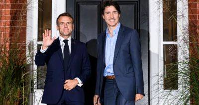 Emmanuel Macron - Justin Trudeau - Trudeau meets Macron as French leader visits Canada - globalnews.ca - city New York - Ukraine - Canada - France - city Ottawa