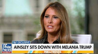 Donald Trump - Melania Trump - Ainsley Earhardt - Fox - Thomas Matthew Crooks - Rhian Lubin - Melania Trump blames Democrats and media for ‘fueling toxic atmosphere’ that led to husband’s assassination attempts - independent.co.uk - state Pennsylvania - state Florida - county Palm Beach - city West Palm Beach, state Florida - county Butler