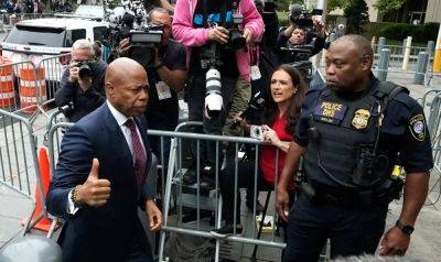 NYC Mayor Eric Adams arrives for arraignment after being indicted on federal corruption charges: Live updates