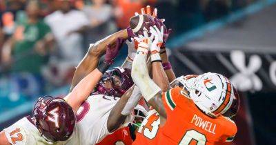 Miami Beats Virginia Tech After Last-Second, Hail Mary Touchdown Call Overturned