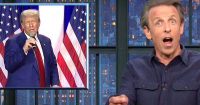 Seth Meyers Spots Donald Trump's New Claim That Proves He’s Just ‘Getting Weirder’