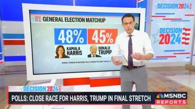 MSNBC's Kornacki says Trump trailing Harris but in better shape than previous two elections