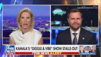 Kamala Harris - Laura Ingraham - Tim Walz - Fox - Myriam Page - Fox News’ Laura Ingraham reassures JD Vance he’s actually a ‘really funny’ person - independent.co.uk - Georgia - state Ohio - city Valdosta, Georgia