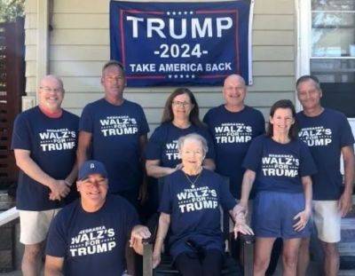 Tim Walz’s close family sets record straight on viral ‘Walz’s for Trump’ pic